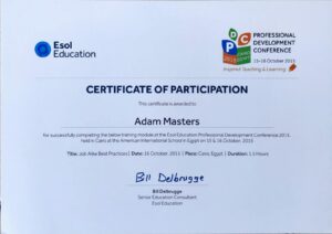 ESOL for Best Practices (Oct 2015)