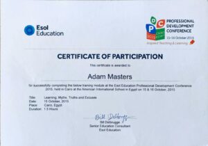 ESOL for Learning (Oct 2015)