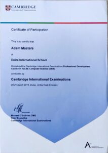 IGCSE in Computer Science (March 2015)