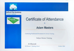Subject Mentor (Oct 2009)