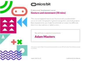 MicroBit Certificate