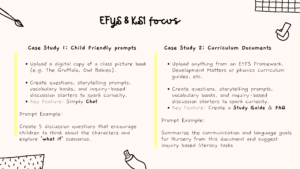 EYFS Explore NotebookLM's potential to enhance T&L